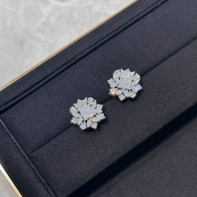 La Vie Joaillier ~ Celeste Bloom Diamond Stud Earrings