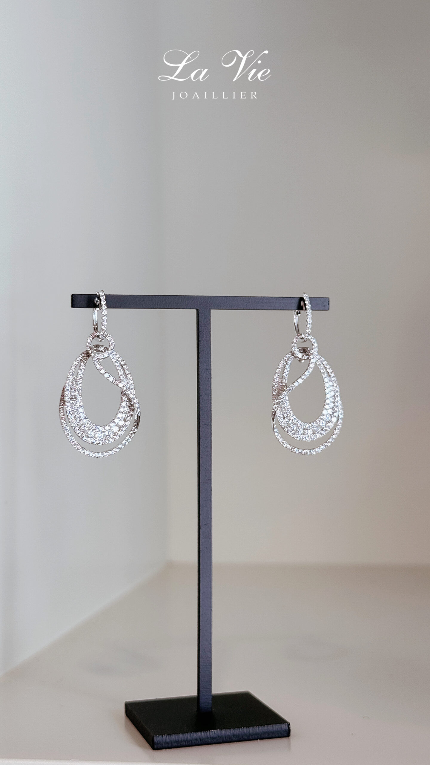 La Vie Joaillier ~ Luna Cascade Diamond Earrings